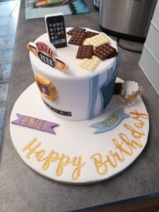 Cake made by local cake maker https://www.facebook.com/ennyscakes
